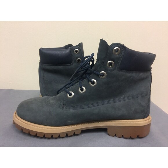Timberland 9497R 6'' Premium Dark Blue Junior - Women's Ankle  Boots SIZE US 5 - Picture 6 of 10